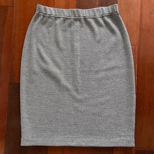 ST. JOHN Collection Black & White Knit Pencil Skirt Sz 8
